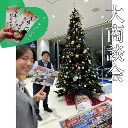 大商談会！クリスマスツリー出しました！